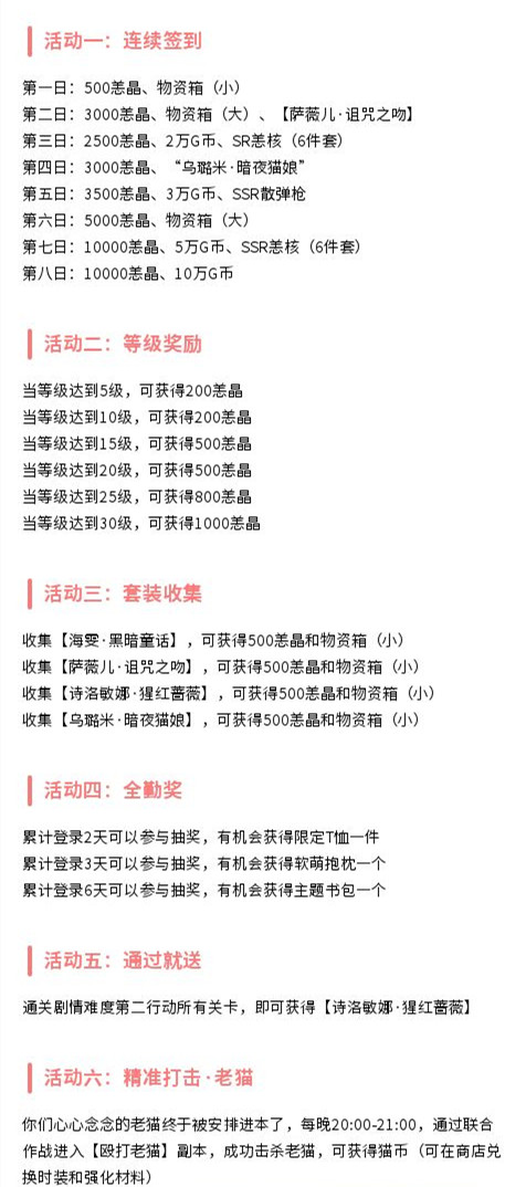 恙化装甲福利活动有哪些-福利活动一览