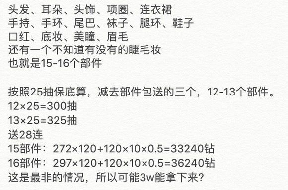 闪耀暖暖琴江活动需要多少钱齐-闪耀暖暖琴江夜未眠耗钻统计