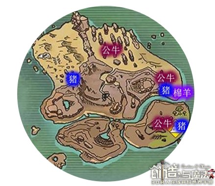 创造与魔法面包岛资源怎么分布的-创造与魔法面包岛资源分布一览