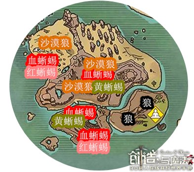 创造与魔法面包岛资源怎么分布的-创造与魔法面包岛资源分布一览