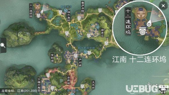 《楚留香手游》2019.2.26在哪打坐 坐观万象打坐修炼地点坐标