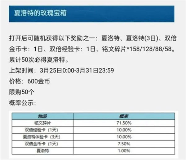 王者荣耀夏洛特浮生妄多少钱