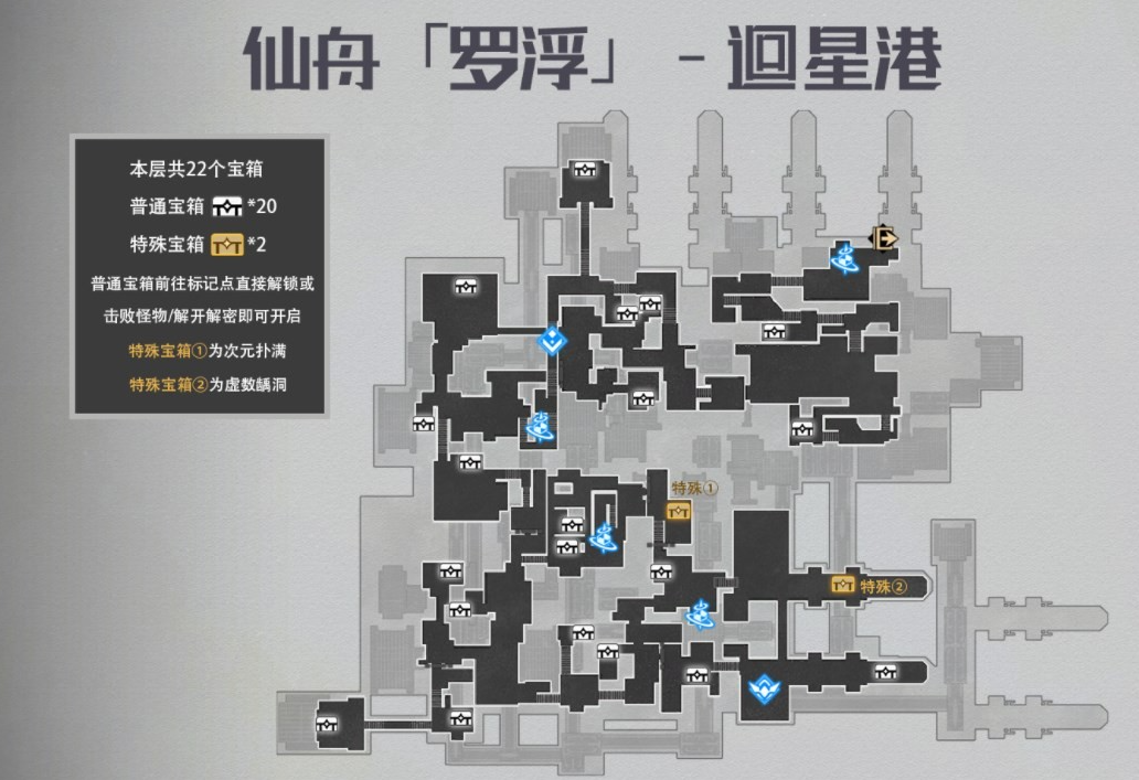 崩坏星穹铁道仙舟罗浮迴星港宝箱位置一览