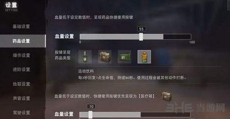 荒野行动药品设置详解