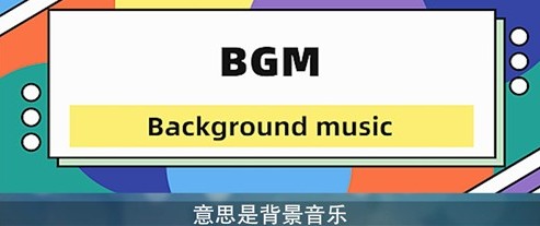 bgm网络用语什么意思