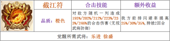 少年三国志2截江符使用搭配建议