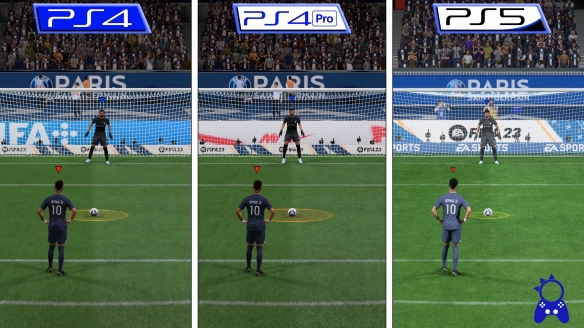 《FIFA 23》PS版本画质对比 PS5版物理效果更好！