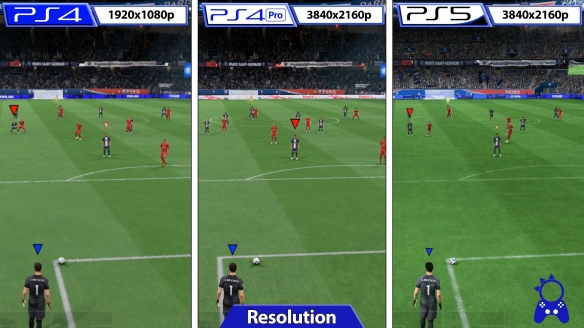 《FIFA 23》PS版本画质对比 PS5版物理效果更好！