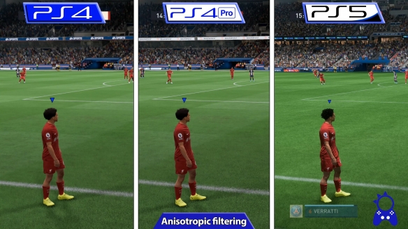 《FIFA 23》PS版本画质对比 PS5版物理效果更好！