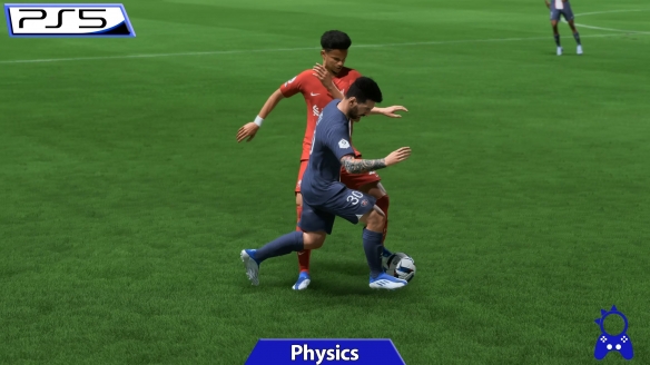 《FIFA 23》PS版本画质对比 PS5版物理效果更好！