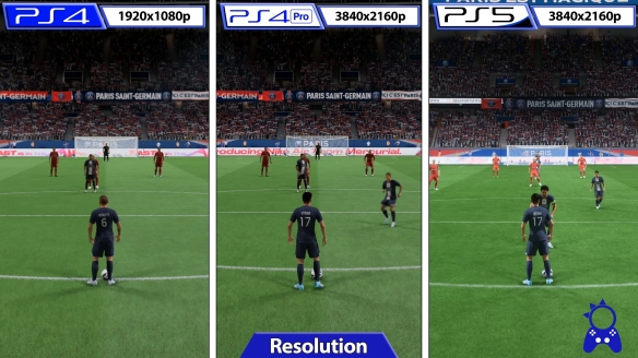 《FIFA 23》PS版本画质对比 PS5版物理效果更好！