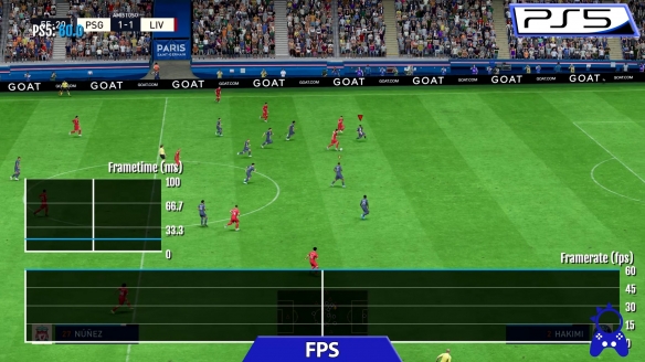 《FIFA 23》PS版本画质对比 PS5版物理效果更好！