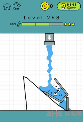 HappyGlass第258关三星通关攻略