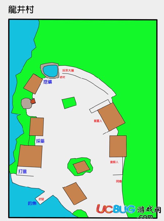 《侠客风云传》杭州及龙井村地图