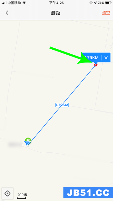 搜狗地图怎么测距500米范围
