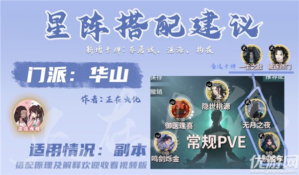 一梦江湖浮生星阵卡牌最强搭配攻略-全门派pve和pvp星阵卡牌搭配推荐