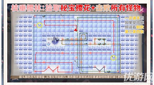 阴阳师雪落樱祭攻略大全-雪落樱祭全樱林通关路线图