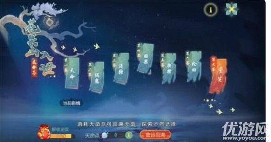 梦幻西游手游花果山入世天命签攻略-入世天命签通关流程图文