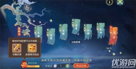 梦幻西游手游花果山入世天命签攻略-入世天命签通关流程图文