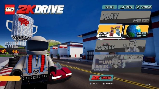 赛车游戏《LEGO 2K Drive》菜单&加载页面截图曝光