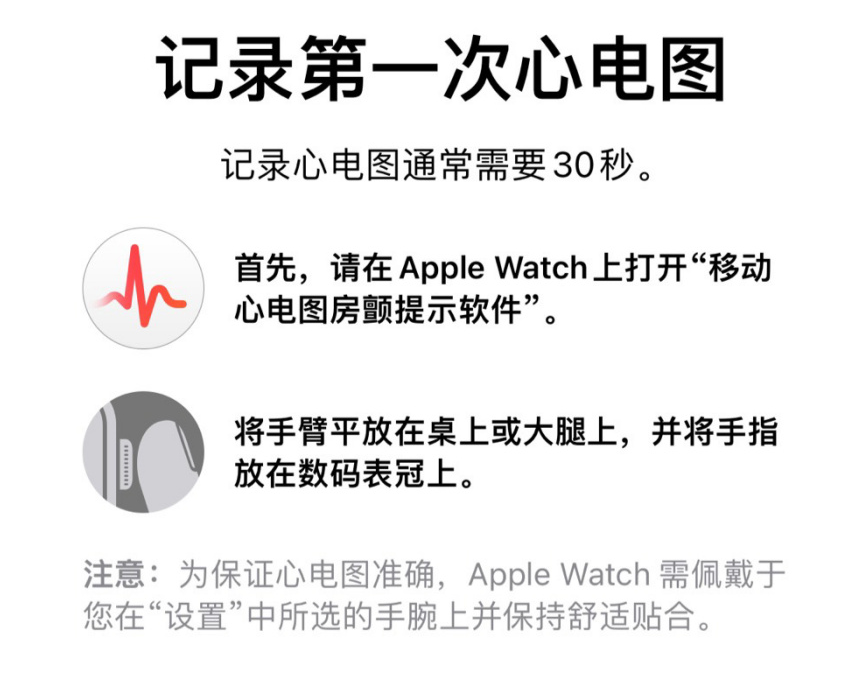 apple watch 心电图怎么用