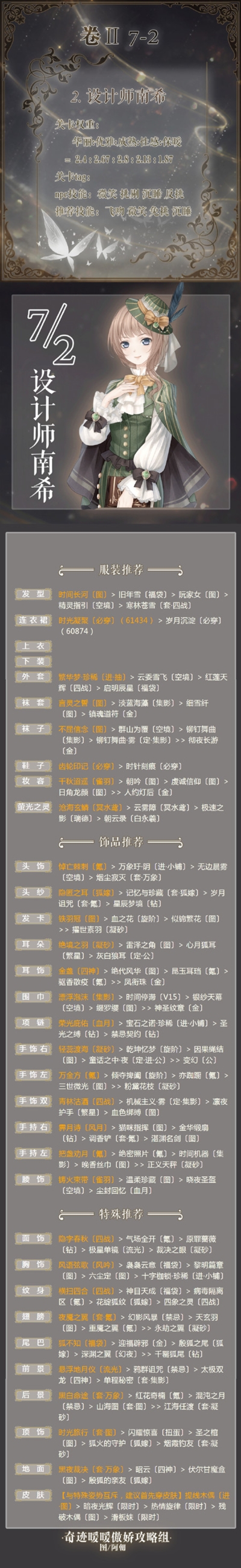 设计师南希完美S攻略