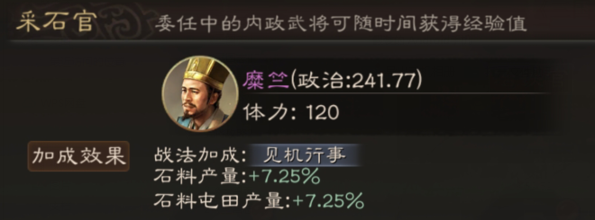 内政武将使用技巧