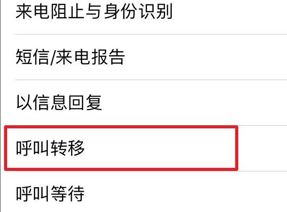 怎么关闭呼叫转移苹果