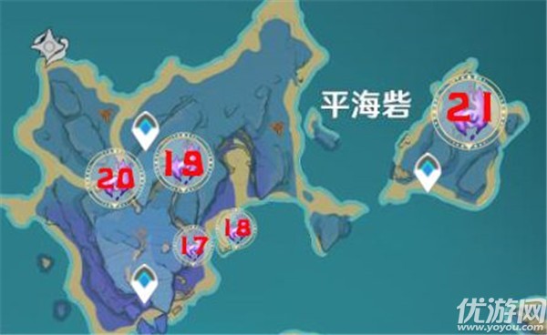 原神清籁岛雷神瞳在哪里-稻妻2.1清籁岛35个雷神瞳位置大全