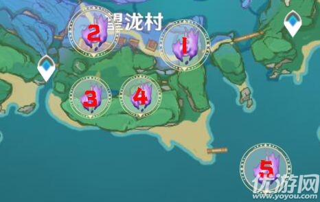 原神海祇岛雷神瞳位置大全-稻妻海祇岛21个雷神瞳获取方法