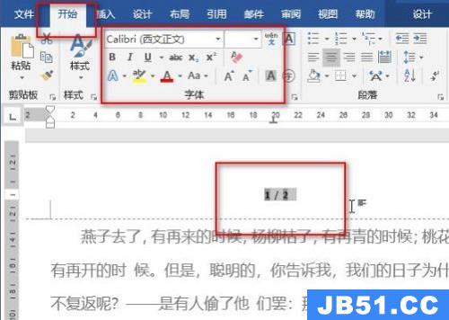 怎样设置页码的字体大小