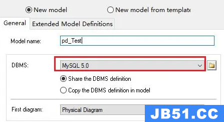 powerdesigner怎么用sql文件生成模型