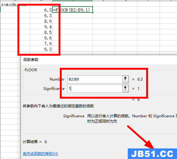 matlab中floor函数用法