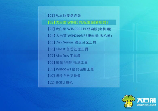 大白菜装win8系统教程