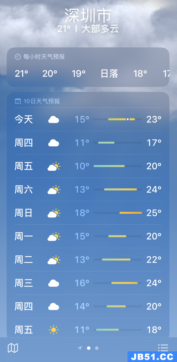 ios15天气怎么看