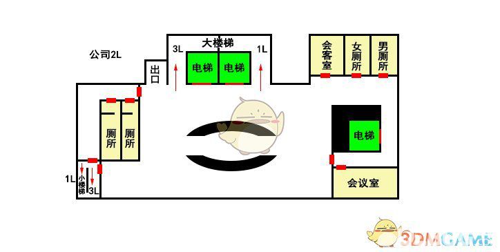 《探灵笔记》游戏公司地图结构介绍