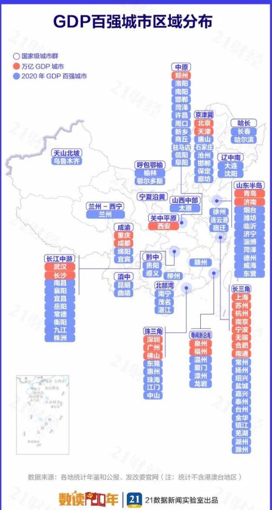 最新中国城市gdp百强榜名单