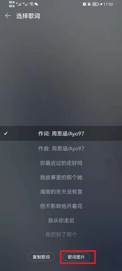 网易云音乐制作歌词图教程介绍怎么做