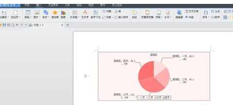 wps文字怎么画饼图