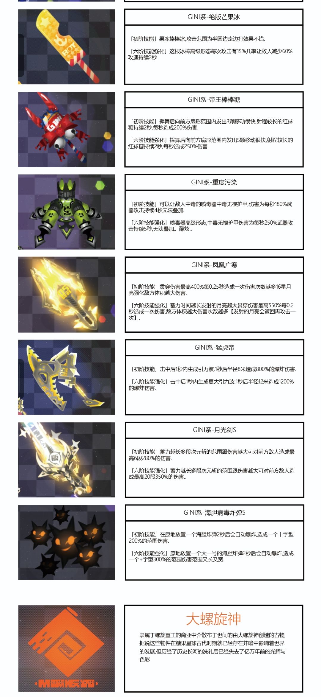 弹力果冻六星武器图鉴大全-六星图鉴一览