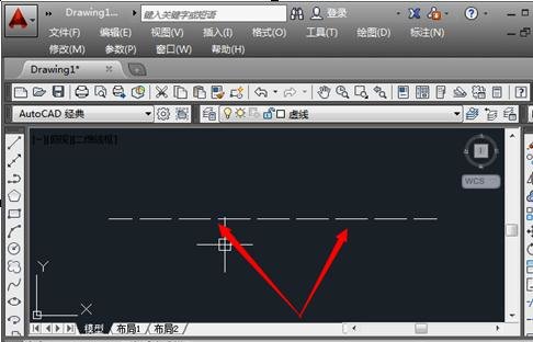 autocad2010怎么画虚线