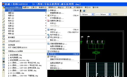 2007版cad打印设置