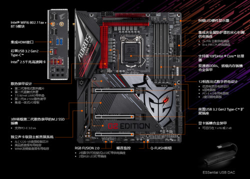 强化战队链接与产品调校-技嘉推出Z490-AORUS-ULTRA-G2主板