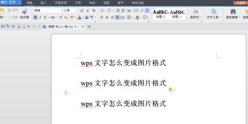 wps怎么把文字变成格式