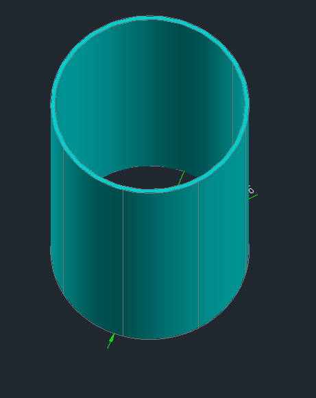 怎么在autocad中画三维空心管道图