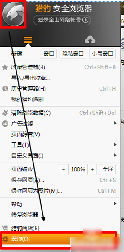 猎豹浏览器使用迅雷下载的具体操作方法