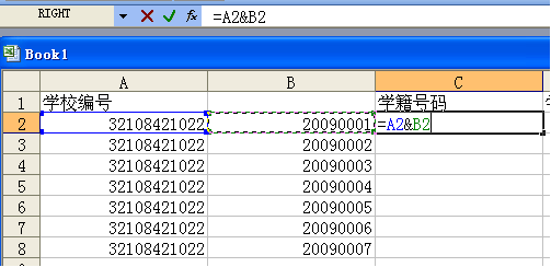 如何在wps表格快速输入大量超长学籍号码信息