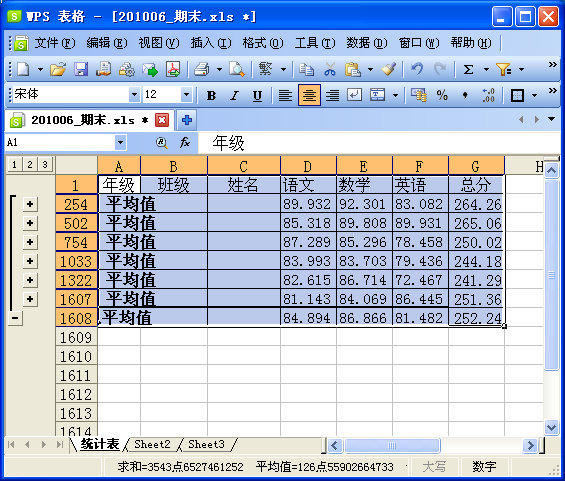 怎么在wps上制作学生成绩表