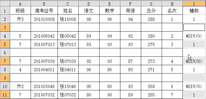 如何在wps表格中定位打造成绩单内容