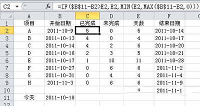 excel2010甘特图制作教程